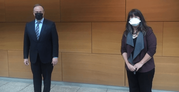 Women's Bureau Director Wendy Chun-Hoon and Second Gentleman Doug Emhoff in St. Louis